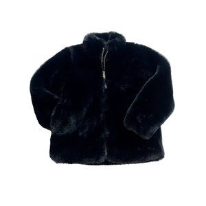 nununu Black Furry Kids Jacket